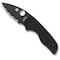Spyderco 2024 Spyderco Lil' Native G-10 Black Black Blade/Compression Lock Serrated SPY-C230GSBBK - alternate 2